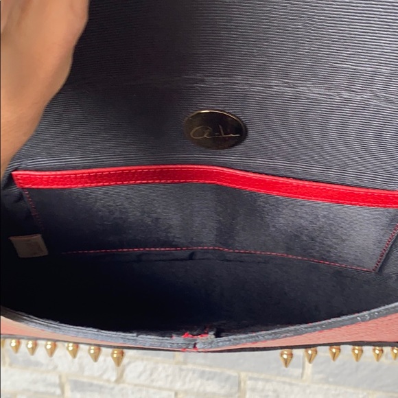 Studded leather envelope bag - Picture 6 of 9